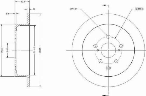 Remy RAD2312C - Тормозной диск autospares.lv