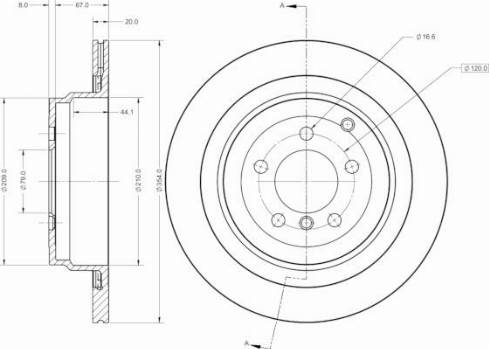 Remy RAD2384C - Тормозной диск autospares.lv