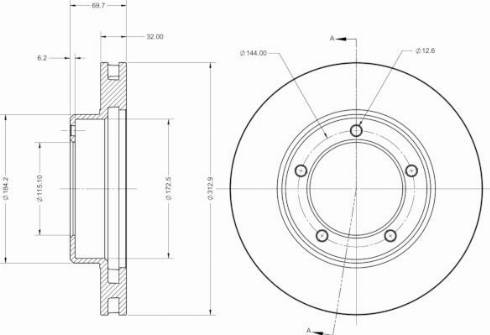 Remy RAD2387C - Тормозной диск autospares.lv