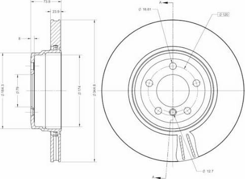 Remy RAD2320C - Тормозной диск autospares.lv