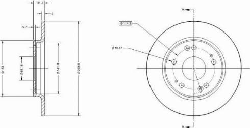 Remy RAD2328C - Тормозной диск autospares.lv