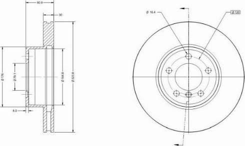 Remy RAD2327C - Тормозной диск autospares.lv