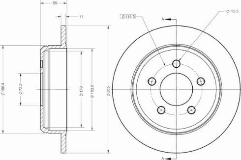 Remy RAD2375C - Тормозной диск autospares.lv