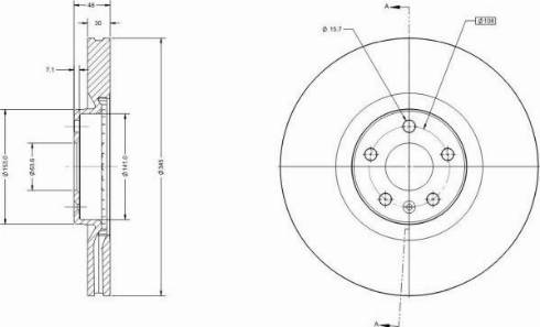 Remy RAD2244C - Тормозной диск autospares.lv