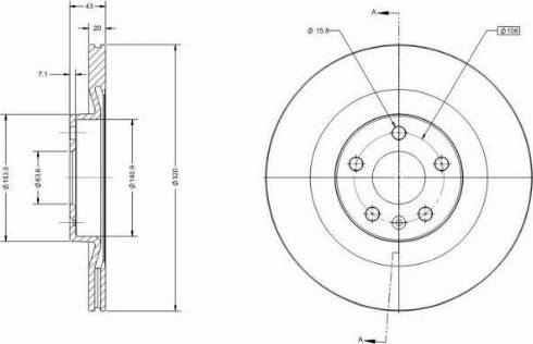 Remy RAD2243C - Тормозной диск autospares.lv