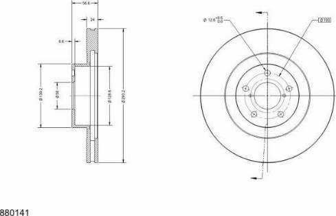 Remy RAD2242C - Тормозной диск autospares.lv