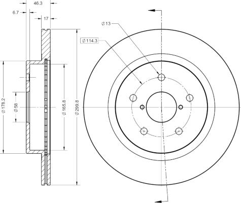 Remy RAD2255C - Тормозной диск autospares.lv