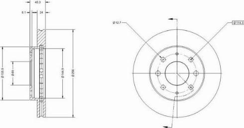 Remy RAD2250C - Тормозной диск autospares.lv