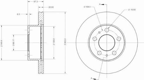 Remy RAD2253C - Тормозной диск autospares.lv