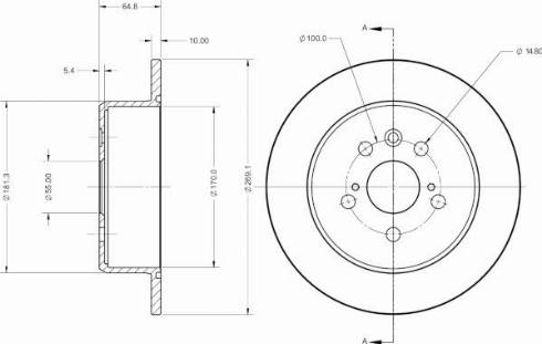 Remy RAD2264C - Тормозной диск autospares.lv