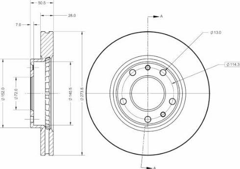 Remy RAD2260C - Тормозной диск autospares.lv