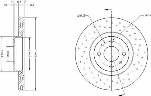 Remy RAD2203C - Тормозной диск autospares.lv