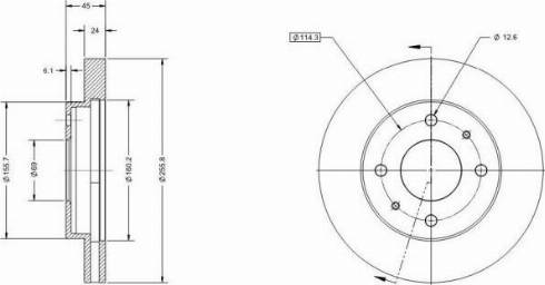 Remy RAD2211C - Тормозной диск autospares.lv