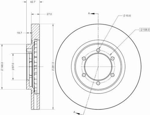 Remy RAD2288C - Тормозной диск autospares.lv