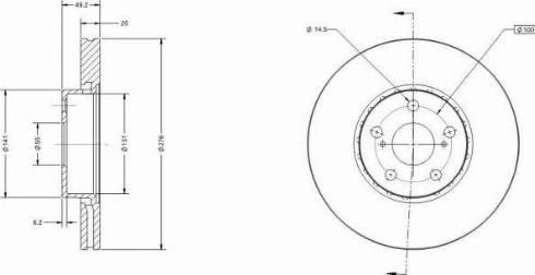 Remy RAD2287C - Тормозной диск autospares.lv