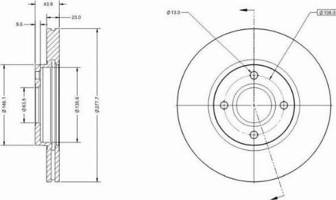 Remy RAD2236C - Тормозной диск autospares.lv