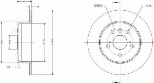 Remy RAD2225C - Тормозной диск autospares.lv