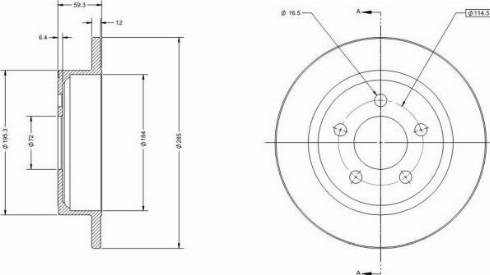 Remy RAD2227C - Тормозной диск autospares.lv