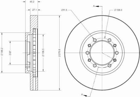 Remy RAD2741C - Тормозной диск autospares.lv