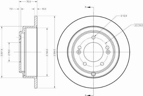 Remy RAD2762C - Тормозной диск autospares.lv