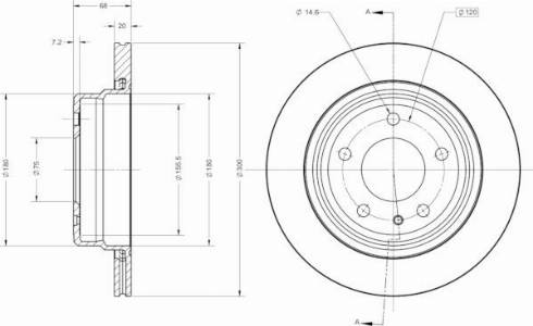 Remy RAD2706C - Тормозной диск autospares.lv