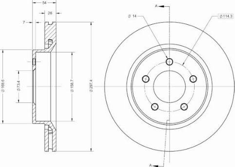 SBS 1815319325 - Тормозной диск autospares.lv