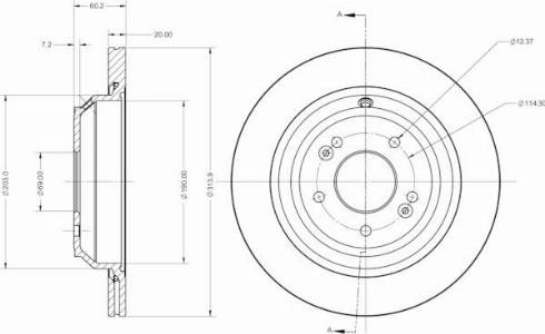 Remy RAD2785C - Тормозной диск autospares.lv