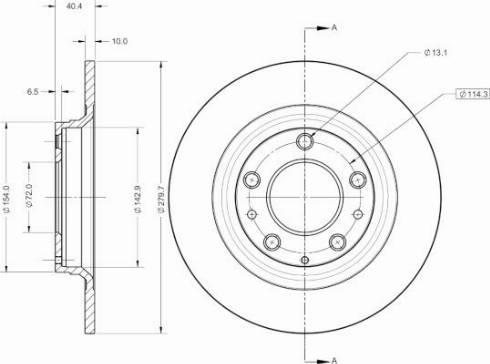 Remy RAD2734C - Тормозной диск autospares.lv