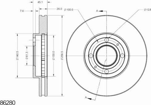 Remy RAD2736C - Тормозной диск autospares.lv