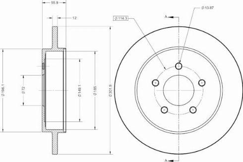 Remy RAD2737C - Тормозной диск autospares.lv