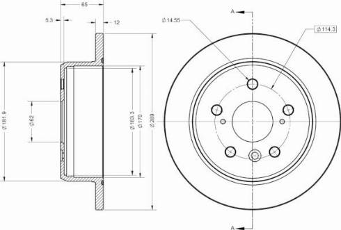 Remy RAD2725C - Тормозной диск autospares.lv