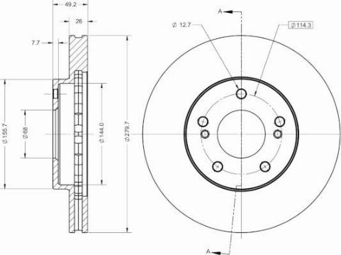 Remy RAD2721C - Тормозной диск autospares.lv