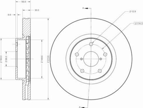 Remy RAD2723C - Тормозной диск autospares.lv