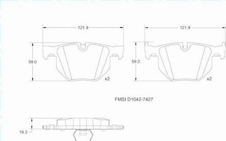 Remy RAP1462 - Тормозные колодки, дисковые, комплект autospares.lv