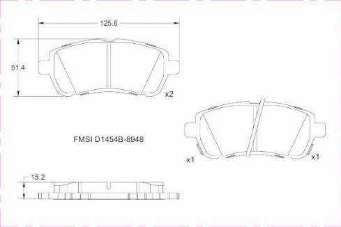 Remy RAP1578 - Тормозные колодки, дисковые, комплект autospares.lv