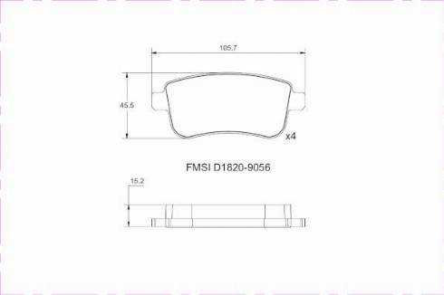 Remy RAP1090 - Тормозные колодки, дисковые, комплект autospares.lv