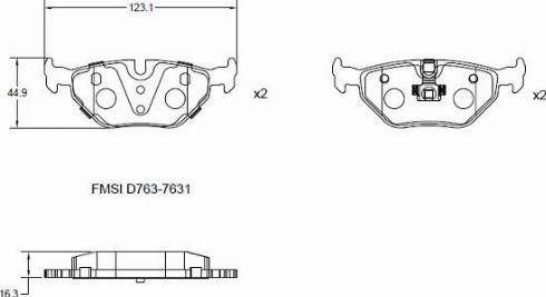 Remy RAP1044 - Тормозные колодки, дисковые, комплект autospares.lv