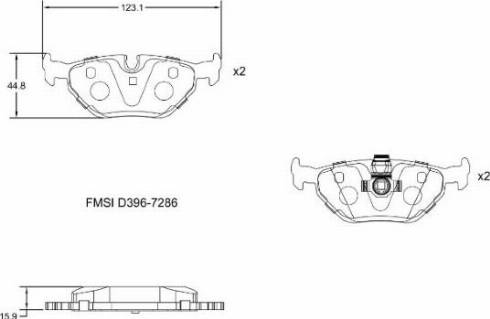 Remy RAP1057 - Тормозные колодки, дисковые, комплект autospares.lv