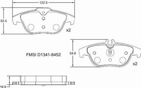 Remy RAP1065 - Тормозные колодки, дисковые, комплект autospares.lv