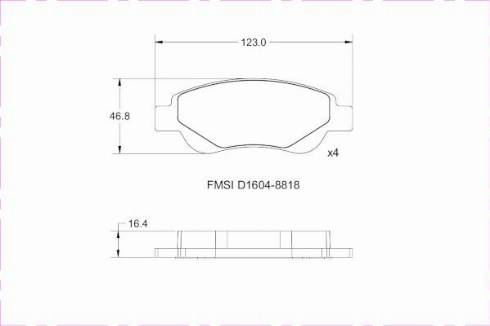 Remy RAP1068 - Тормозные колодки, дисковые, комплект autospares.lv