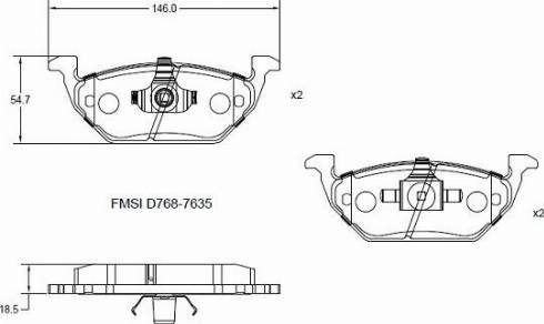 Remy RAP1005 - Тормозные колодки, дисковые, комплект autospares.lv