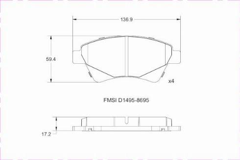 Remy RAP1083 - Тормозные колодки, дисковые, комплект autospares.lv