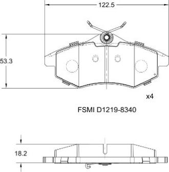 Remy RAP1036 - Тормозные колодки, дисковые, комплект autospares.lv