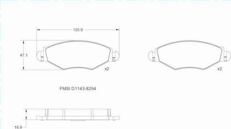 Remy RAP1032 - Тормозные колодки, дисковые, комплект autospares.lv