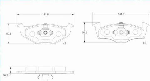 Remy RAP1037 - Тормозные колодки, дисковые, комплект autospares.lv