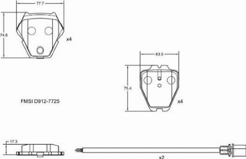 Remy RAP1076 - Тормозные колодки, дисковые, комплект autospares.lv