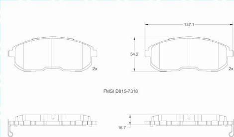 Remy RAP1156 - Тормозные колодки, дисковые, комплект autospares.lv