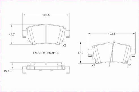 Remy RAP1161 - Тормозные колодки, дисковые, комплект autospares.lv