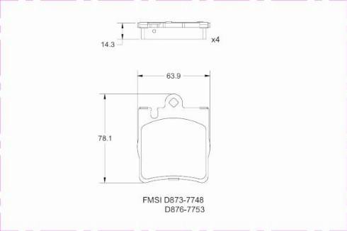 Remy RAP1105 - Тормозные колодки, дисковые, комплект autospares.lv