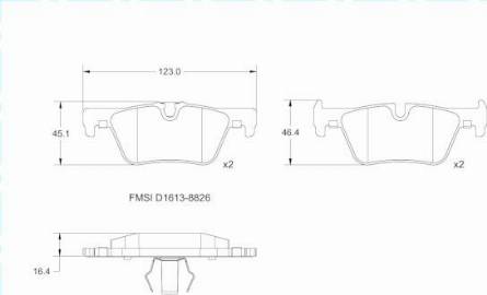 Remy RAP1128 - Тормозные колодки, дисковые, комплект autospares.lv